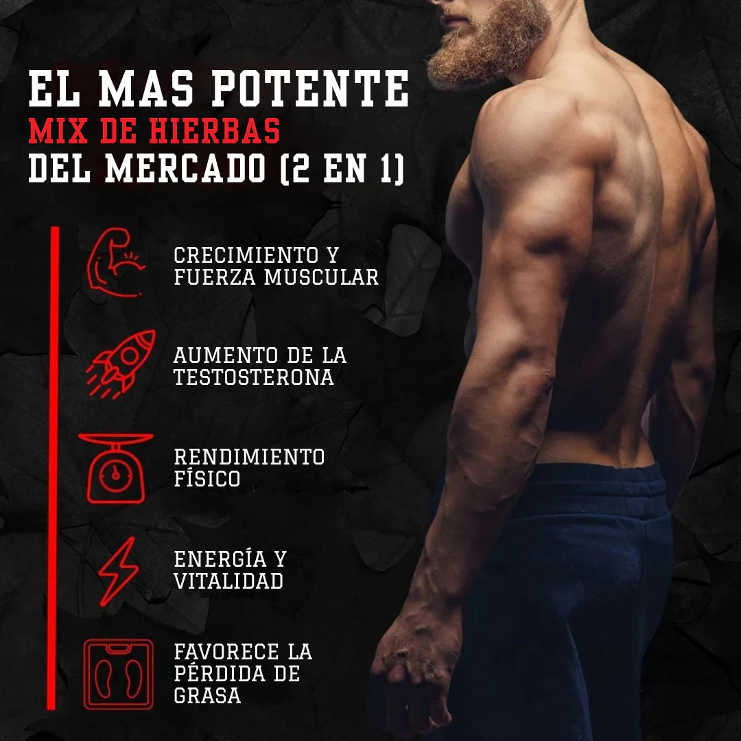 Turkesterone 💪 Testosterone Booster (120 Capsulas)