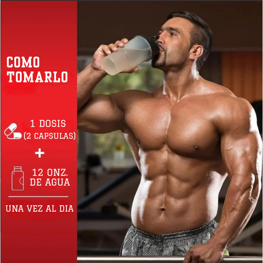 Turkesterone 💪 Testosterone Booster (120 Capsulas)
